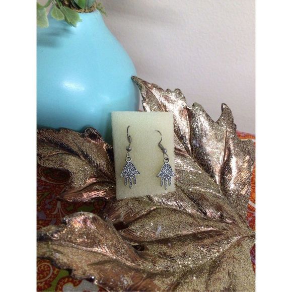 NEW Vintage Bohemian Boho Silver Earring Pierced Dangle 🍂🌸 - Picture 10 of 12